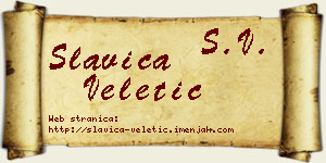 Slavica Veletić vizit kartica